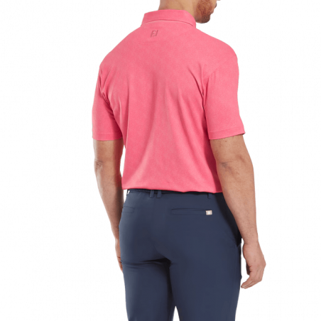 POLO FOOTJOY SPECKLE PIQUE PINK/LEMON