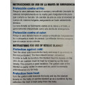 MANTA TÉRMICA DE EMERGENCIA ORO/PLATA 10 UDS