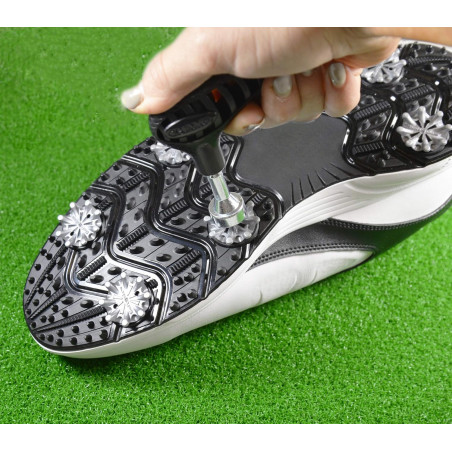 Llave para cambiar tacos en zapatos de golf