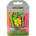 TEES FLY TEE NEON MIX 2 3/4" 69mm 30 PIEZAS