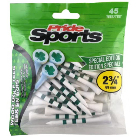 TEES PRIDE SPORTS 69MM 2 3/4 PK 45 UDS SHAMROCKS