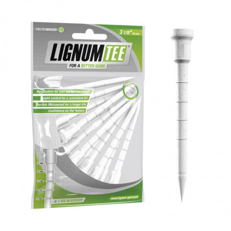 TEES DE PLASTICO LIGNUM 3 1/8" 82mm BLANCOS