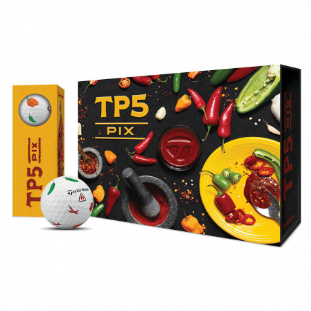 BOLAS DE GOLF TAYLORMADE TP5 PIX PEPPERS